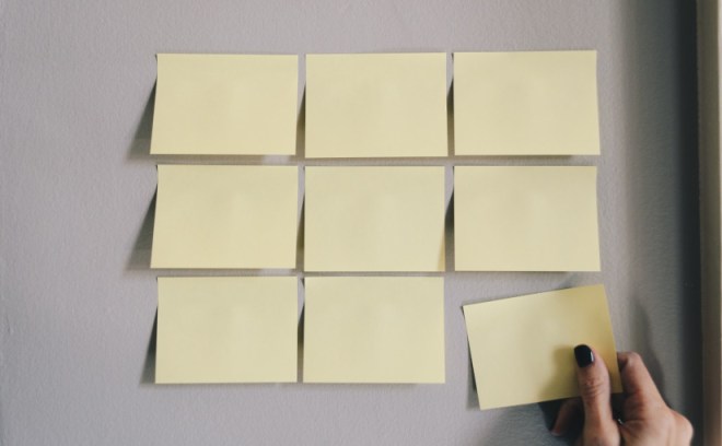 notas adhesivas